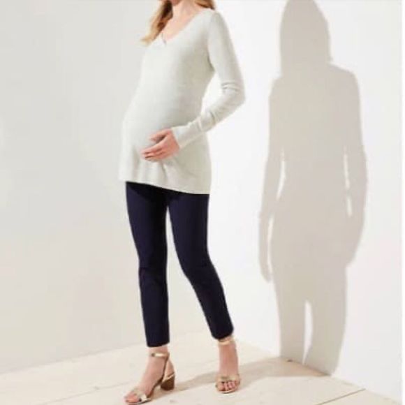 LOFT Pants - LOFT Maternity Corporate Dress Black Pants Size 12